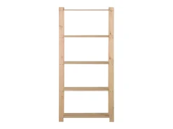 Prateleira| Unidade arrumação 5 prateleiras 80x28,5x170 cm pinho maciço PT654718 Castanho