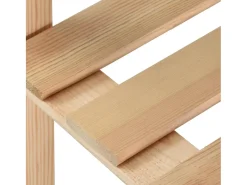 Prateleira| Unidade arrumação 5 prateleiras 170x28,5x170 cm pinho maciço PT293257 Castanho