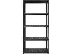 Prateleira* Unidade com 5 prateleiras 170x40x185 cm plástico PT499545 Preto