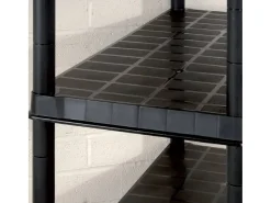 Prateleira* Unidade com 5 prateleiras 170x40x185 cm plástico PT499545 Preto