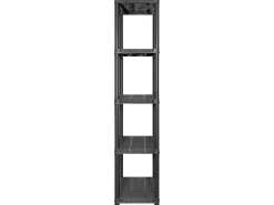 Prateleira* Unidade com 5 prateleiras 284x38x170 cm plástico PT137808 Preto
