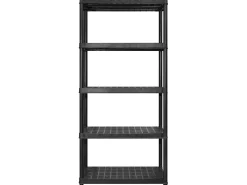 Hot Unidade com 5 prateleiras 183x45,7x185 cm plástico PT771463 Preto