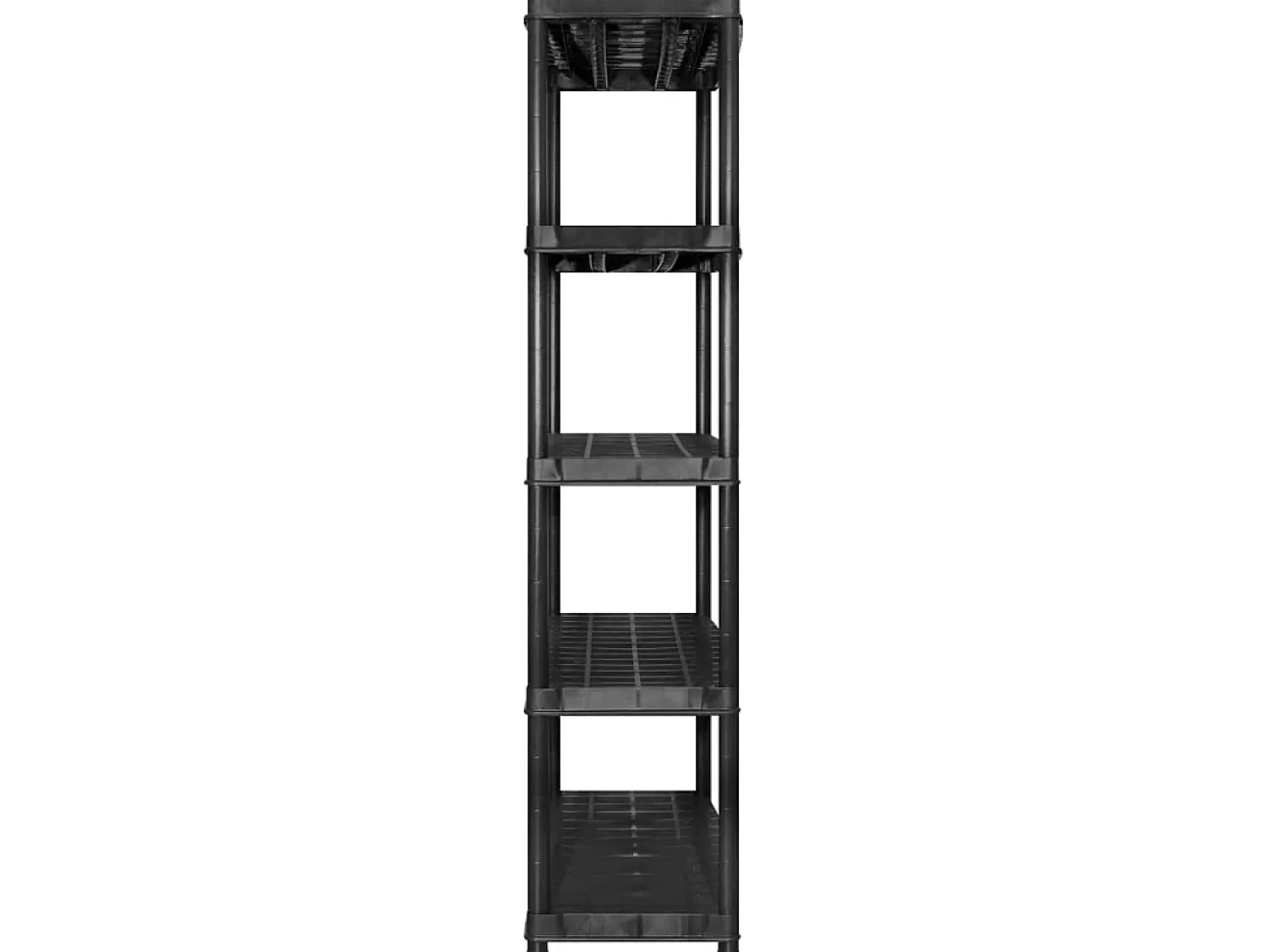 Best Unidade com 5 prateleiras 255x40x185 cm plástico PT110386 Preto