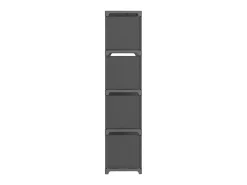 Prateleira| Unidade de prateleiras 12 cubos 103x30x141 cm tecido PT202764 Cinzento