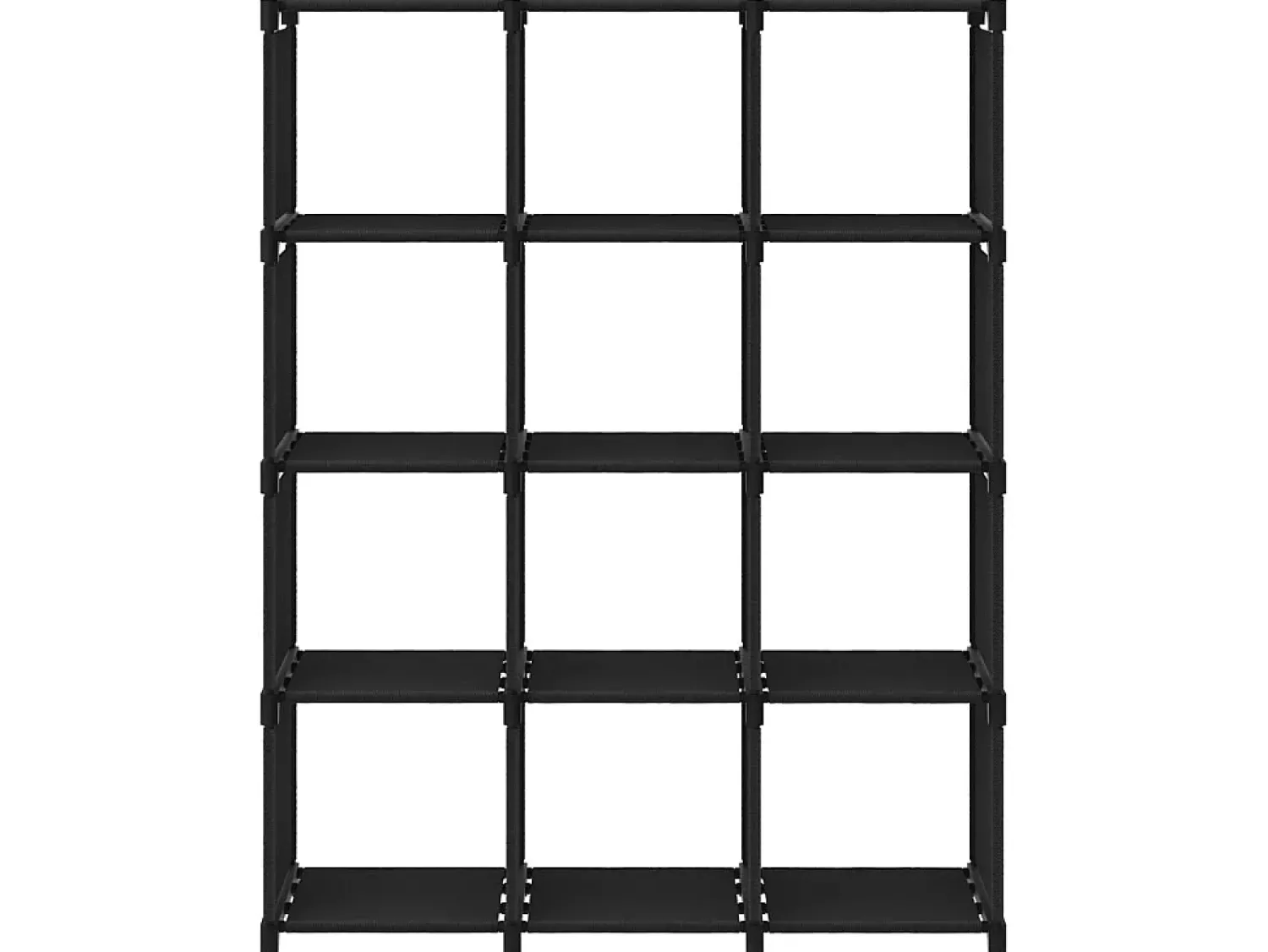 Prateleira* Unidade de prateleiras 12 cubos 103x30x141 cm tecido PT395269 Preto