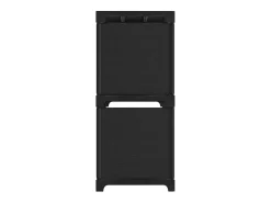 Outlet Unidade de prateleiras 5 cubos 103x30x72,5 cm tecido PT375292 Preto