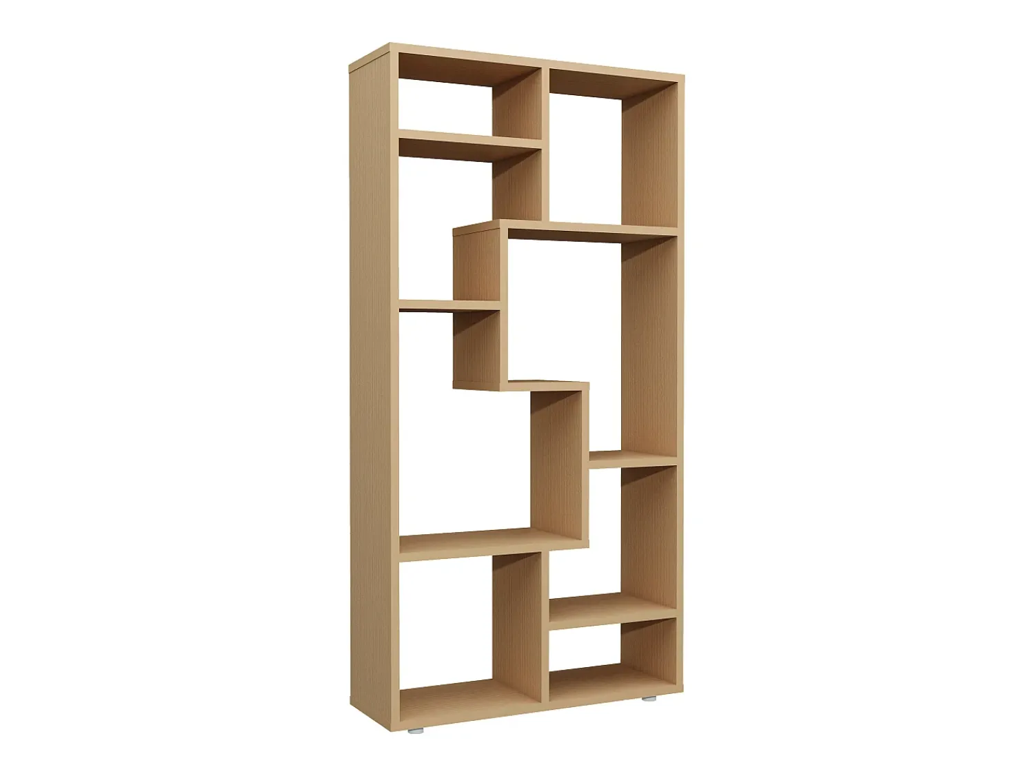 Prateleira|VCM Estante de prateleira de madeira Media Shelf Storage Room Divider Decoração Prateleira Lanisa M (Beech) Multicor