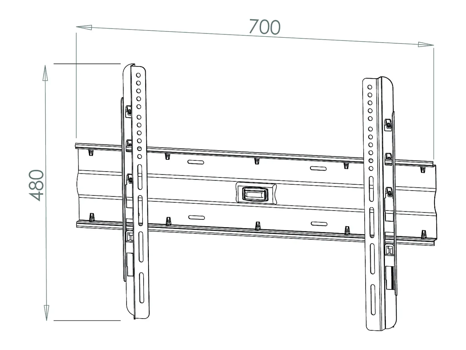 Móvel De Tv|VCM Universal TV Wall Mount 32-70 polegadas até 45 kg | VESA até o máximo 600x400 | Suporte de TV com nível de água rígido | Fernseh Bracket WF120 Preto