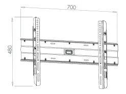 Móvel De Tv|VCM Universal TV Wall Mount 32-70 polegadas até 45 kg | VESA até o máximo 600x400 | Suporte de TV com nível de água rígido | Fernseh Bracket WF120 Preto