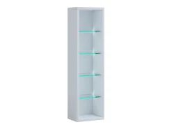 Móvel De Arrumação*VCM Wood CD DVD Shelf | Estante | Armazenamento | Dimensões A. 77 x L. 21 x P. 14 cm | Stand Shelf - Rasato L (Branco) Multicor