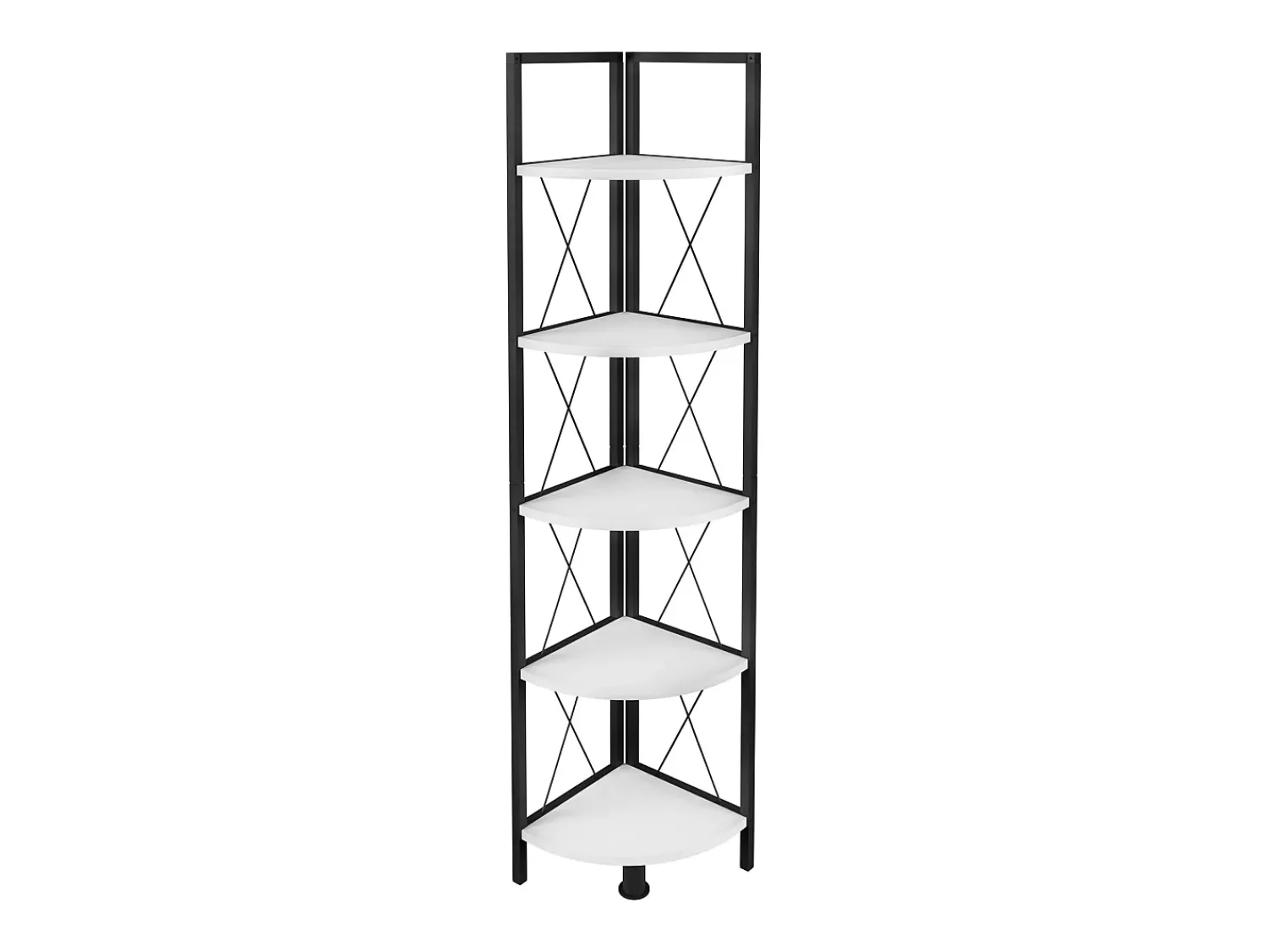 Prateleira|VCM Wood Metal Corner Shelf Storage Stand Prateleira Estante Decoração Livros Stand Shelf Insasi 5 (Branco) Multicor