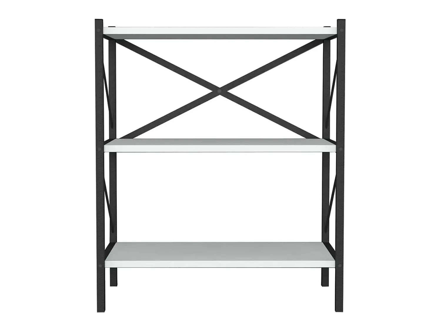 VCM Wood Metal Storage Stand Prateleira Estante Decoração Livros Stand Shelf Insasi 2 (Branco)^ Biblioteca