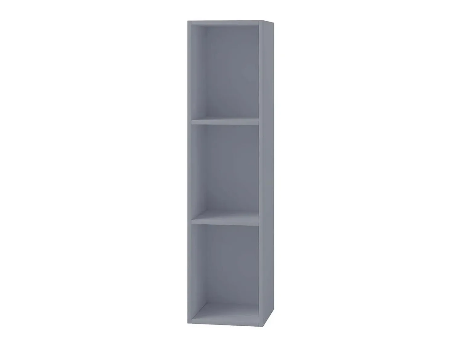 Clearance VCM Wood Records Shelf | Stand Shelf com 3 compartimentos para 100 Registros | Dimensões: A. 107 x L. 34 x P. 30 cm - Platto (Cinza) Multicor