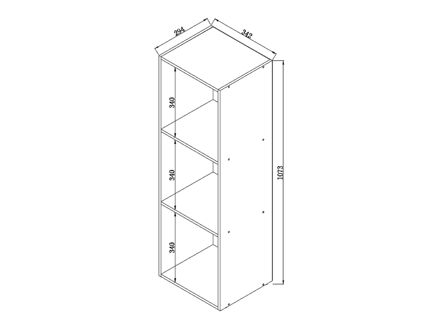 Clearance VCM Wood Records Shelf | Stand Shelf com 3 compartimentos para 100 Registros | Dimensões: A. 107 x L. 34 x P. 30 cm - Platto (Cinza) Multicor