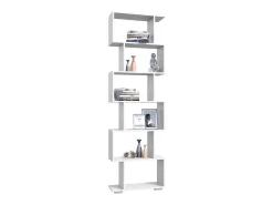 Prateleira|VCM Wood Room Divider Stand Shelf Bookshelf Decoração Livros 6 compartimentos Stand Shelf Palusa L (Branco) Multicor