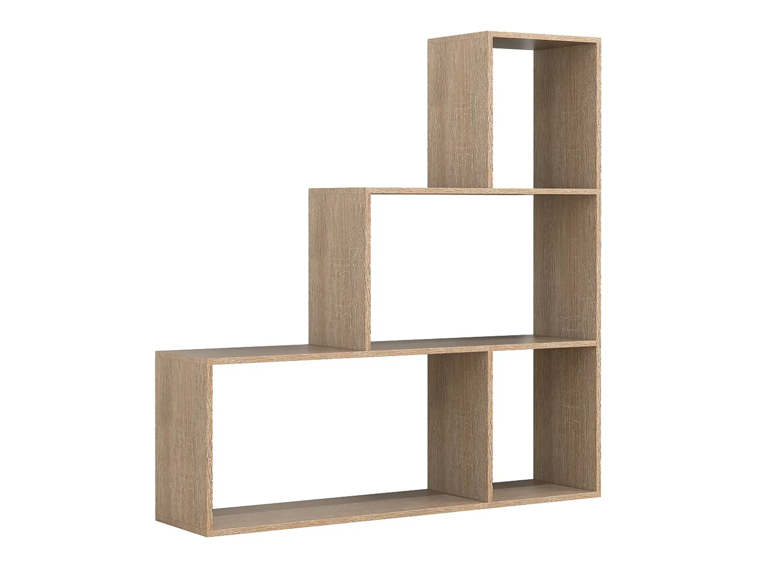Prateleira*VCM Wood Stand Stair Shelf Stepped Shelf Shelf Room Divider Bookshelf Dubila M (Sonoma Oak) Multicor