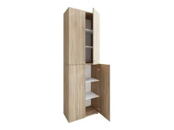 VCM XL Madeira Grande Sapato Armário Prateleira Grandes Botas Mobiliário de Piso Lona 6 Compartimentos Turning Doors (Sonoma Oak)^ Móvel De Arrumação|Sapateira