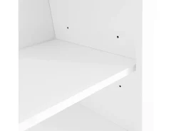 Online ModernLuxe Vestiário de entrada com bengaleiro e banco para guardar sapatos - 120x40x190 cm - Branco