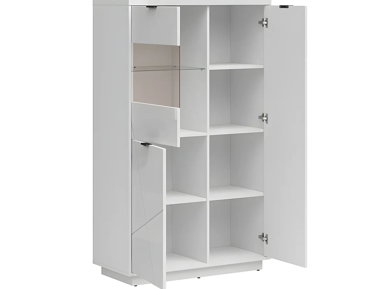 Vitrina*Petits-Meubles Vitrina de 3 portas Sven Branco