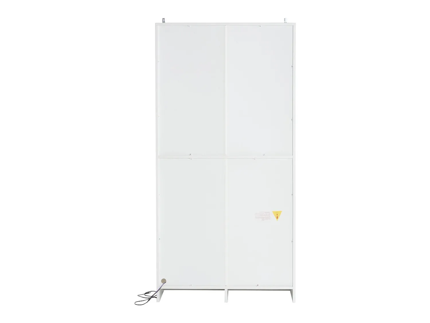ModernLuxe Vitrina moderna com luzes LED em 16 cores - H 160 cm - 2 portas com prateleiras removíveis - Transparente