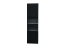 Vitrina*ModernLuxe Vitrina 45x35x160 cm - com 2 portas - com iluminação LED - 1 prateleira de vidro - Preto