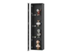 ModernLuxe Vitrine 40×29×170 cm - iluminação LED multicolor com controle remoto - divisórias de vidro -^ Vitrina
