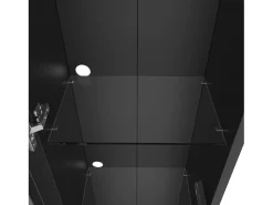 ModernLuxe Vitrine 40×29×170 cm - iluminação LED multicolor com controle remoto - divisórias de vidro -^ Vitrina