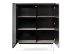 Vitrina* Vitrine, Caxemira, 107 x 126 x 39 cm Bege