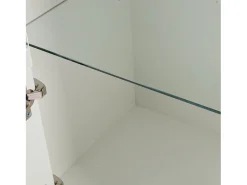 Hauss Spole Vitrine com 2 portas e prateleiras de vidro, corpo lacado , LED incluído - 61x42x162cm^ Vitrina
