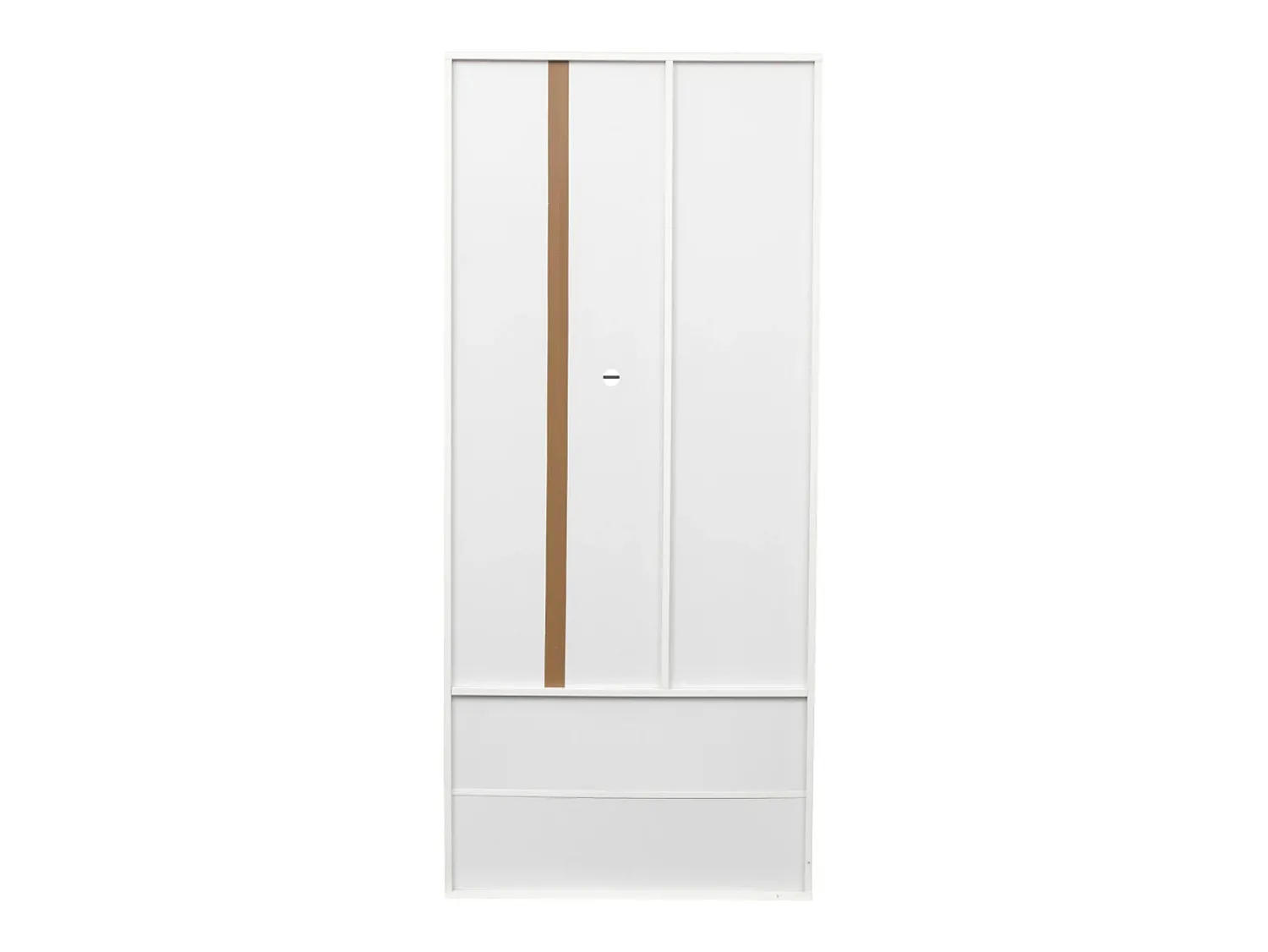 Outlet Hauss Spole Vitrine com luzes LED de 16 cores, 2 gavetas e 2 portas, branca. Branco