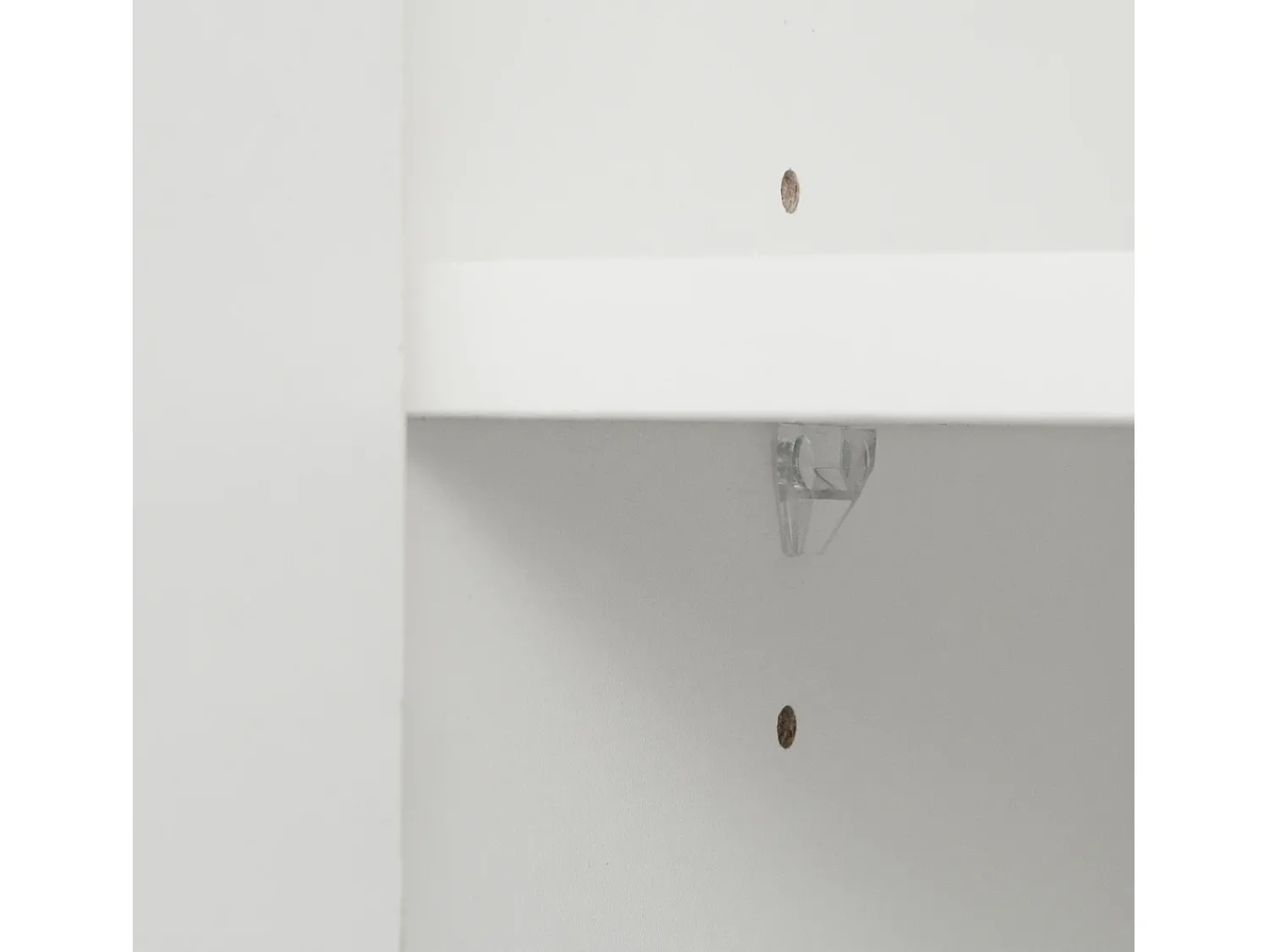 Outlet Hauss Spole Vitrine com luzes LED de 16 cores, 2 gavetas e 2 portas, branca. Branco