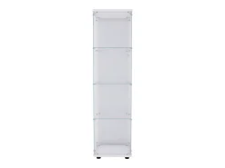 Best Vitrine com porta de vidro, 164 x 43 x 36 cm, 4 prateleiras, estante antiga independente, branca Branco
