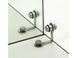 Vitrine de vidro de 163,9 x 36,49 x 80,49 cm, com prateleiras e iluminação LED, armário de curiosidades com porta dupla^ Vitrina