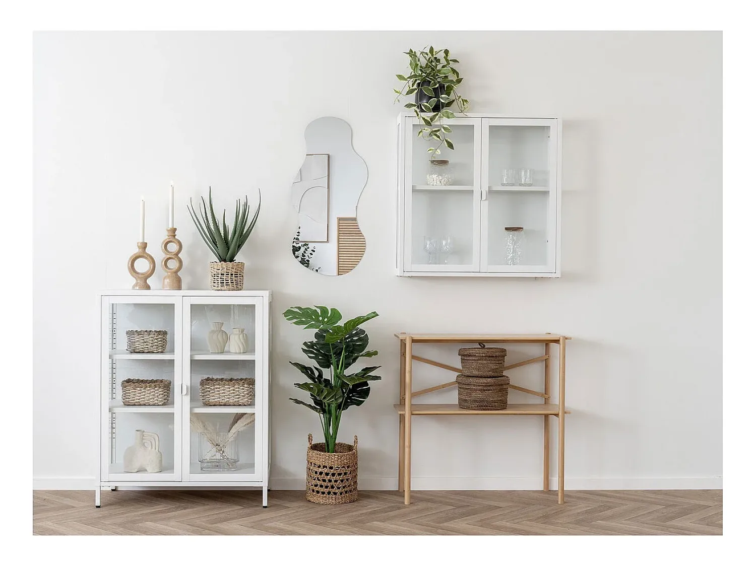 Vitrine Suspensa Brisbane, , 18x80x80 cm, Kendra Home^ Vitrina