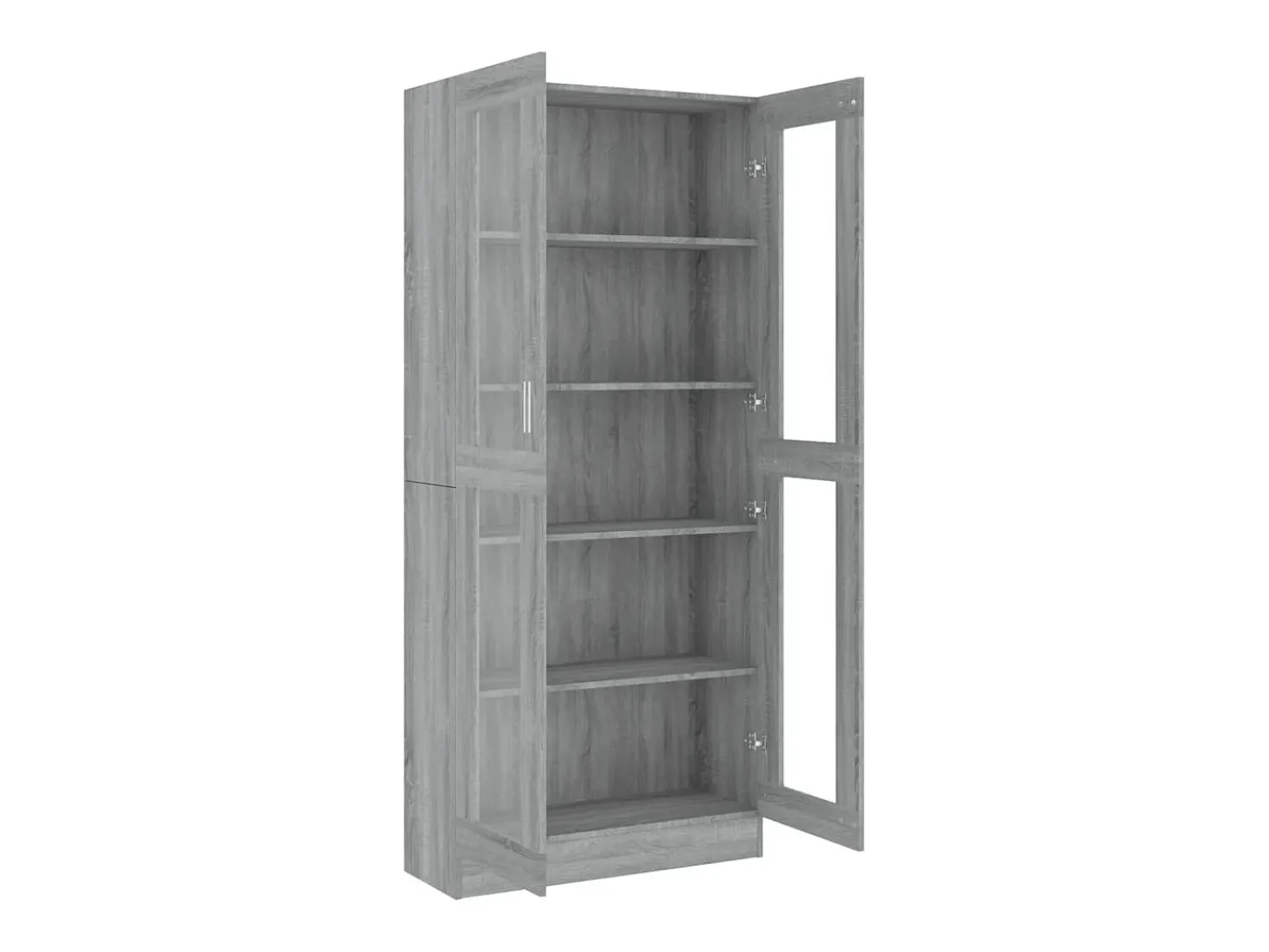 Vitrine 82,5x30,5x185,5 cm derivados madeira sonoma PT760746^ Vitrina