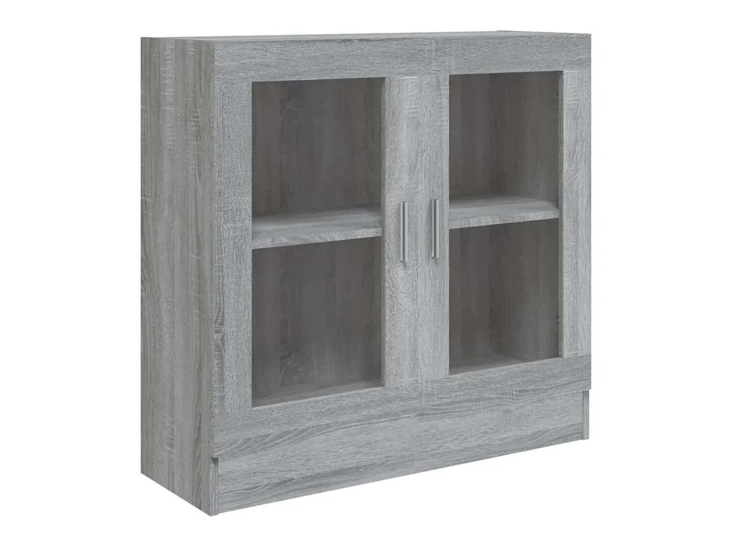 Hot Vitrine 82,5x30,5x80 cm derivados madeira sonoma PT458055 Cinzento