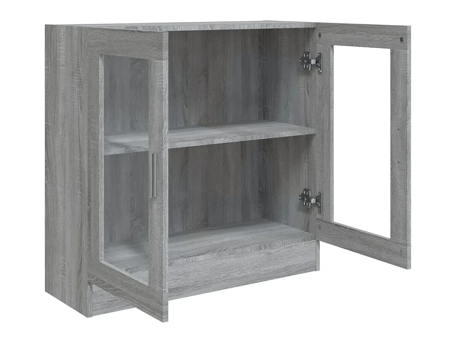 Hot Vitrine 82,5x30,5x80 cm derivados madeira sonoma PT458055 Cinzento