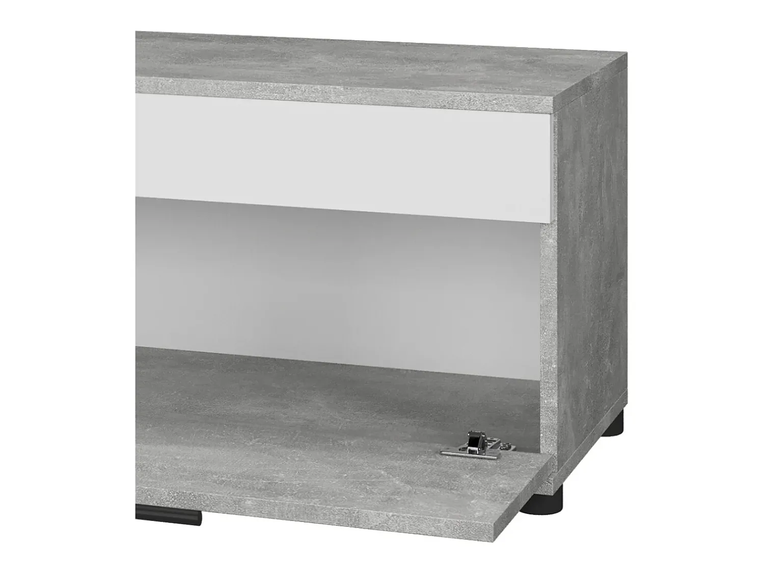 Vicco Wohnzimmerschrank concreto/branco 70.8x35.3x38.9 berno^ Prateleira